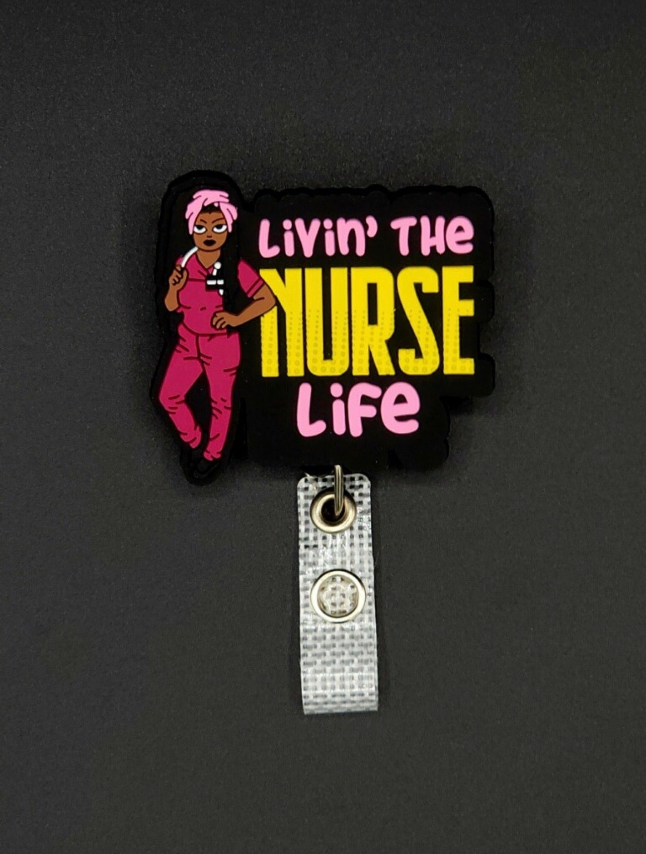 Healthcare Badge Holder | Nursing Badge Reel | Medical Badge Reel | Nurse ID Badge Name Tag