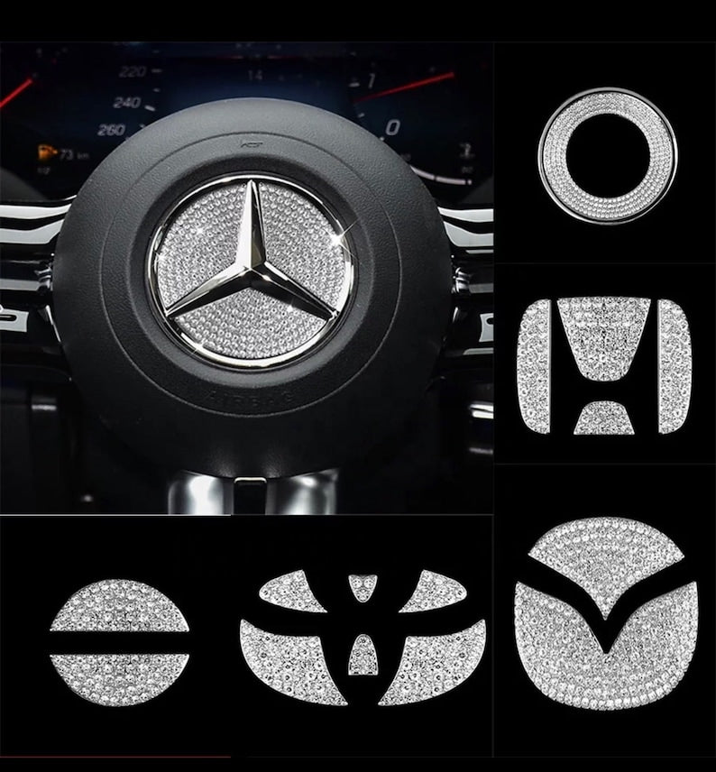 Steering Wheel Emblem Decor